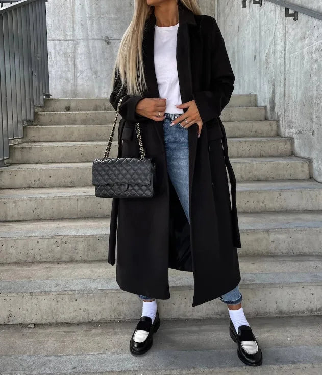 Élodie Laurent | Long Sleeve Trench Coat For Women