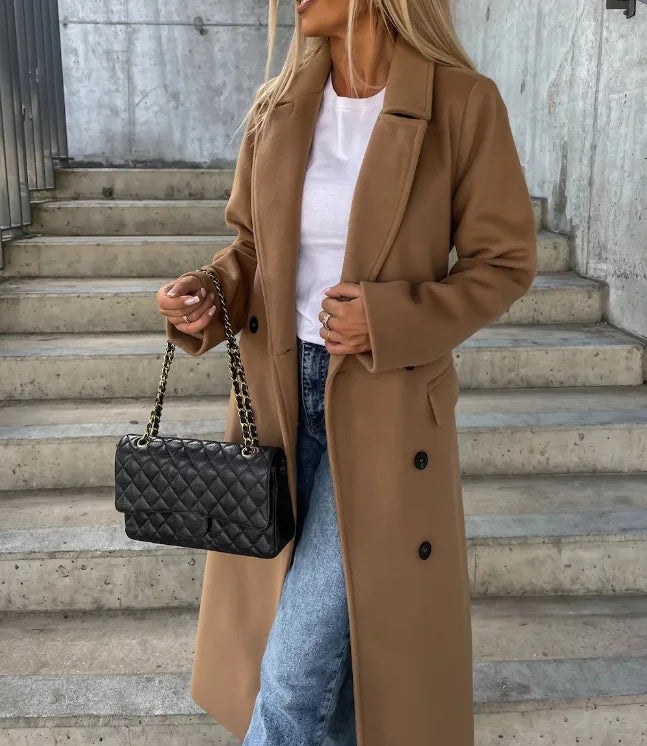Élodie Laurent | Long Sleeve Trench Coat For Women