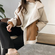 Amélie Laurent | Luxury Faux Shearling Jacket For Women