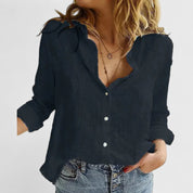 Amelia Laurent | Relaxed Button Blouse For Women