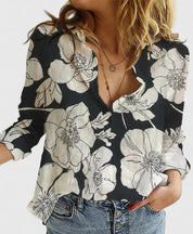 Amelia Laurent | Relaxed Button Blouse For Women