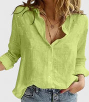 Amelia Laurent | Relaxed Button Blouse For Women