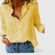 Amelia Laurent | Relaxed Button Blouse For Women