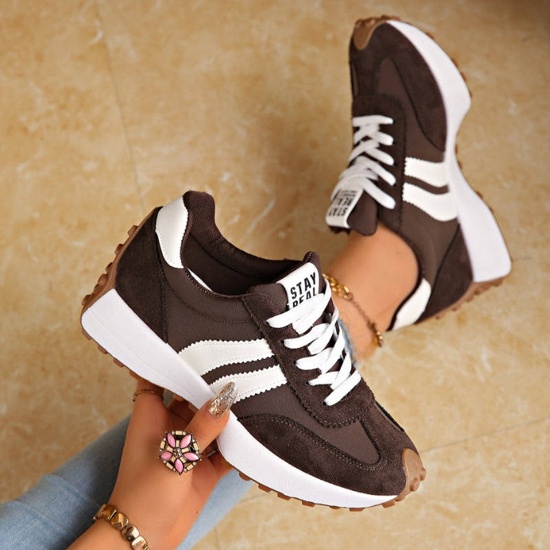 Sophie Laurent | Retro Platform Sneakers For Women