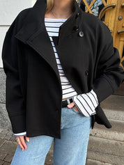 Élise Dubois | Elegant Short Wool Coat For Women
