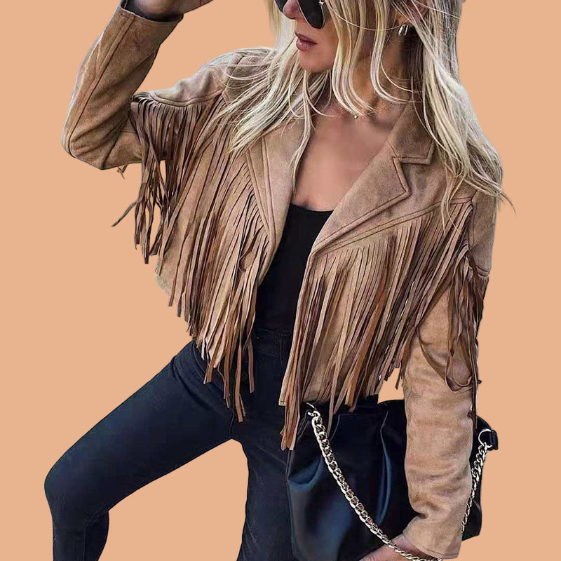 Luna Bellini | Fringe Jacket For Women