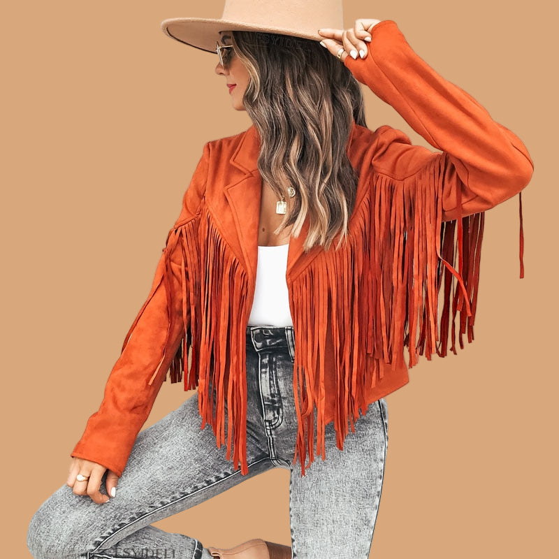 Luna Bellini | Fringe Jacket For Women