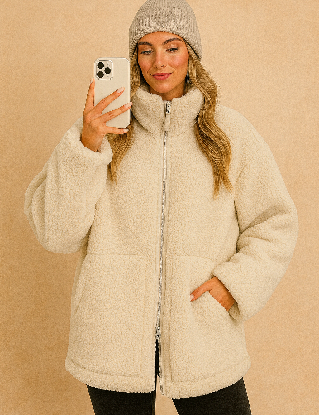 Amélie Dubois | Luxe Teddy Fleece Jacket For Women