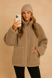 Amélie Dubois | Luxe Teddy Fleece Jacket For Women