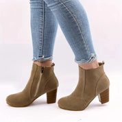 Clara Fontaine | Block Heel Ankle Boots For Women