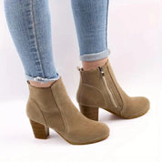 Clara Fontaine | Block Heel Ankle Boots For Women