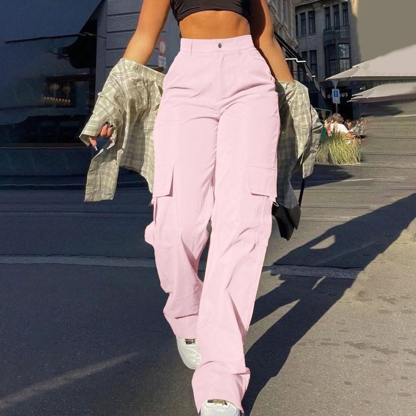 Aurélie Martin | High-Waisted Cargo Pants with Urban Utility Style For Women