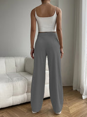 Sienna Laurent | Pleated Wide-Leg Pants With Effortless Elegance For Women