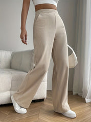 Sienna Laurent | Pleated Wide-Leg Pants With Effortless Elegance For Women