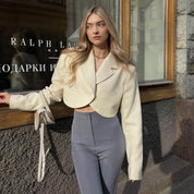 Isabella Laurent | Cropped Tailored Blazer For Women