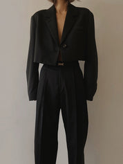 Sophie Laurent | Cropped Tailored Blazer For Women