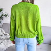 Luca Bellini | Cropped Cloud Knit Cardigan For Women