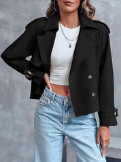 Amélie Laurent | Cropped Trench Coat For Women