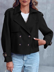 Amélie Laurent | Cropped Trench Coat For Women