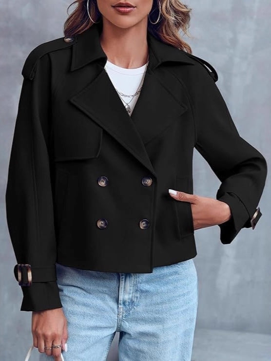 Amélie Laurent | Cropped Trench Coat For Women