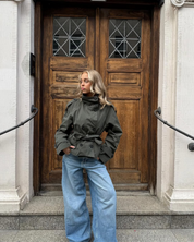 Isabella Laurent | Cropped Belted Trench Jacket For Women