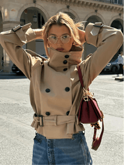 Colette Virelli | Cropped Trench Jacket For Women