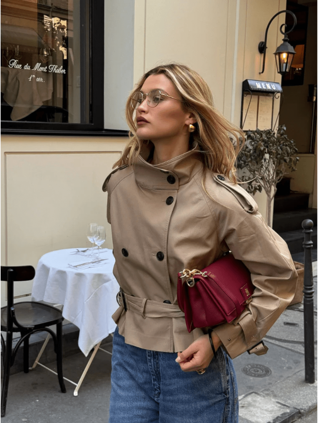 Colette Virelli | Cropped Trench Jacket For Women