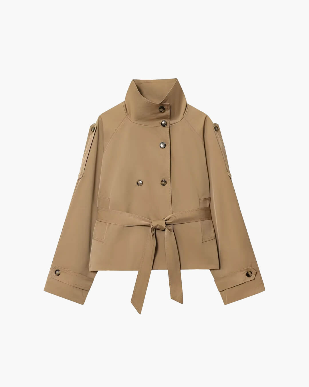 Womens-Cropped-Trench-Coat-with-Stand-Collar-Tie-Belt-Short-5.jpg