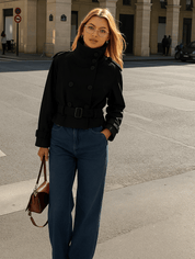 Colette Virelli | Cropped Trench Jacket For Women