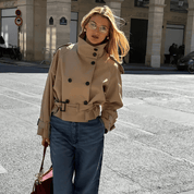 Colette Virelli | Cropped Trench Jacket For Women