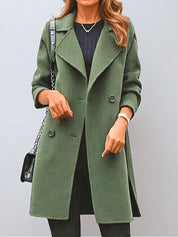 Margaux Delacroix | Longline Double-Breasted Coat For Women