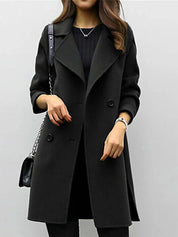 Margaux Delacroix | Longline Double-Breasted Coat For Women