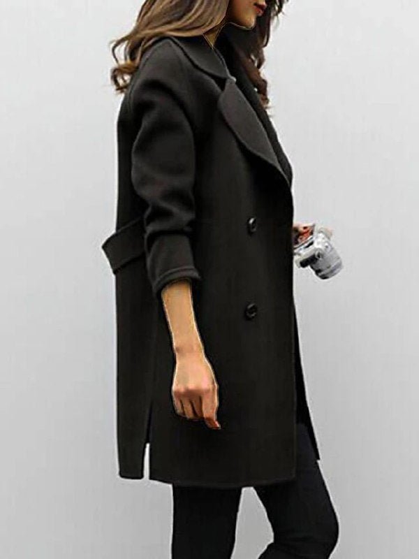 Margaux Delacroix | Longline Double-Breasted Coat For Women