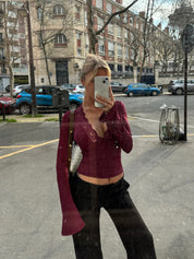 Aurélie Fontaine | Flare Sleeve Top For Women