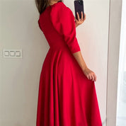 Isabella Rossi | Elegant Wrap Midi Dress For Women