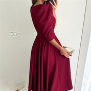 Isabella Rossi | Elegant Wrap Midi Dress For Women