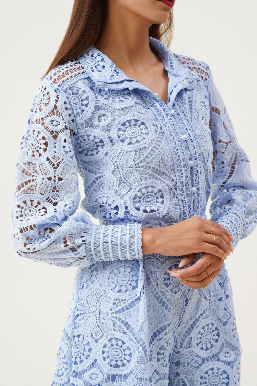 Camille Moreau | Lace Co-Ord Romper Set For Women