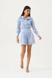 Camille Moreau | Lace Co-Ord Romper Set For Women