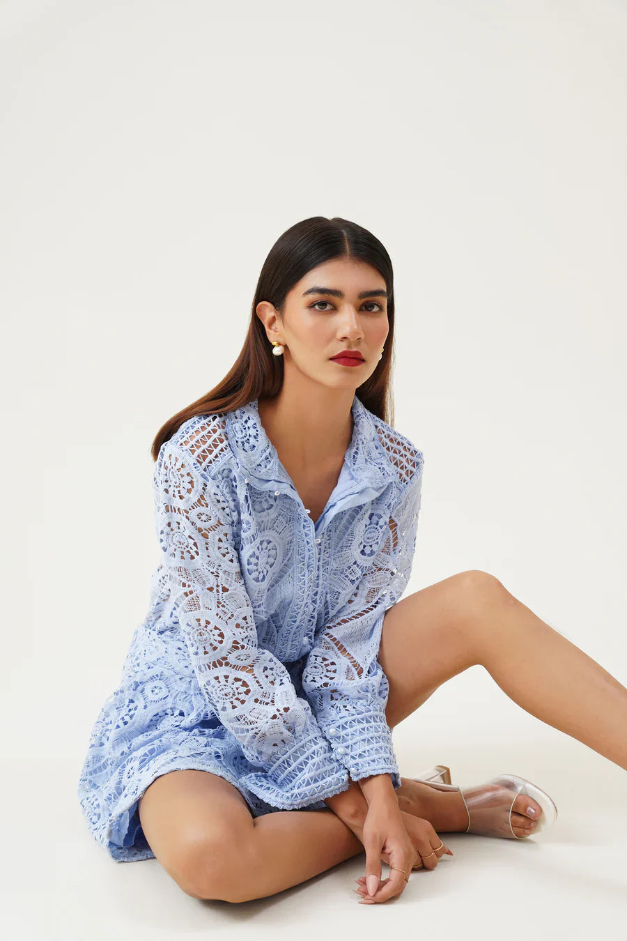 Camille Moreau | Lace Co-Ord Romper Set For Women