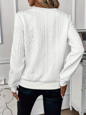 Lily Cooper | Cable Knit Half-Zip Sweatshirt For Women