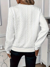 Lily Cooper | Cable Knit Half-Zip Sweatshirt For Women
