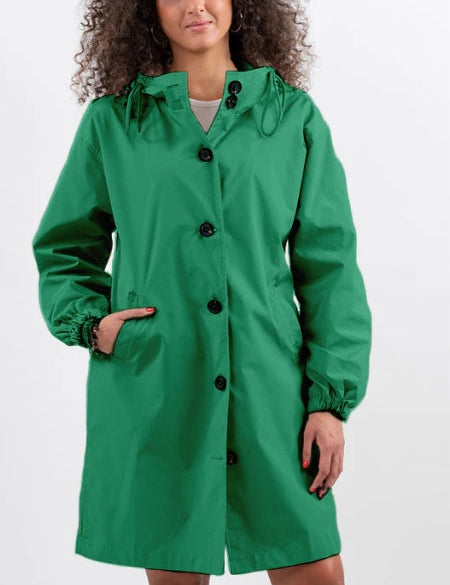 Lucienne Moreau | Long Hooded Rain Jacket For Women