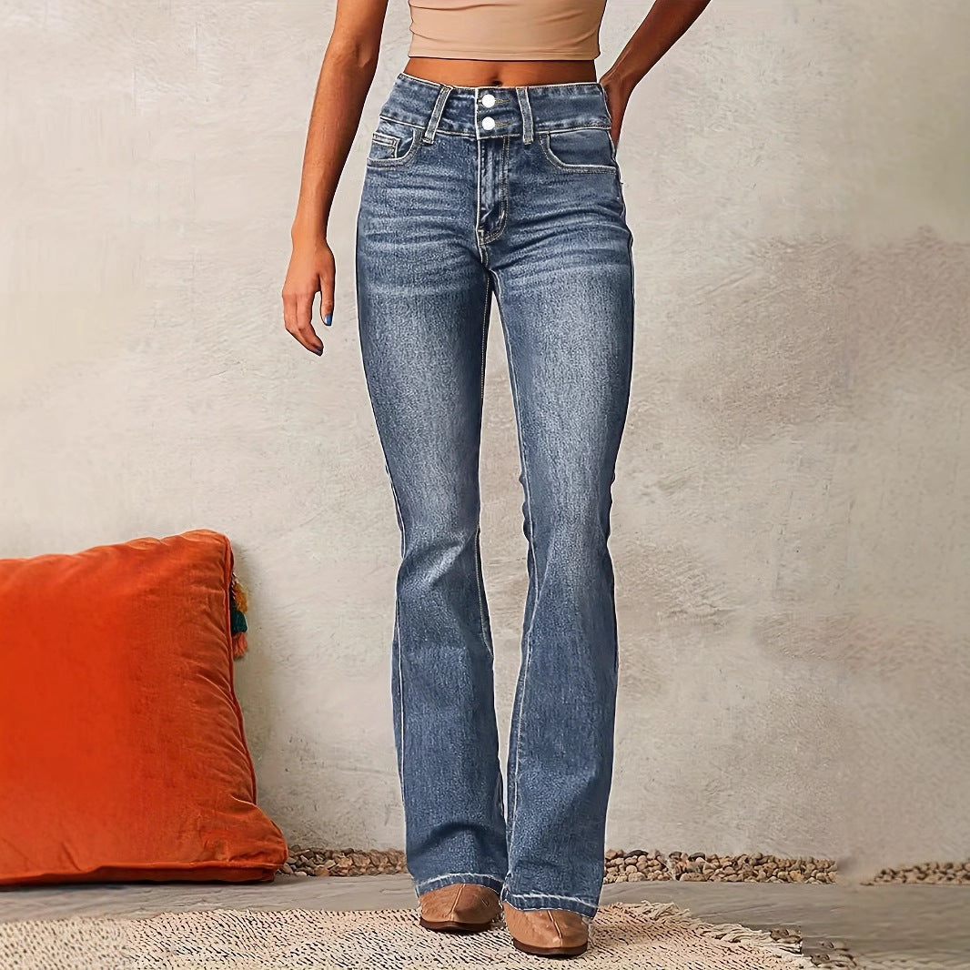Aurélie Dubois | High-Waisted Flare Jeans With Retro Fit