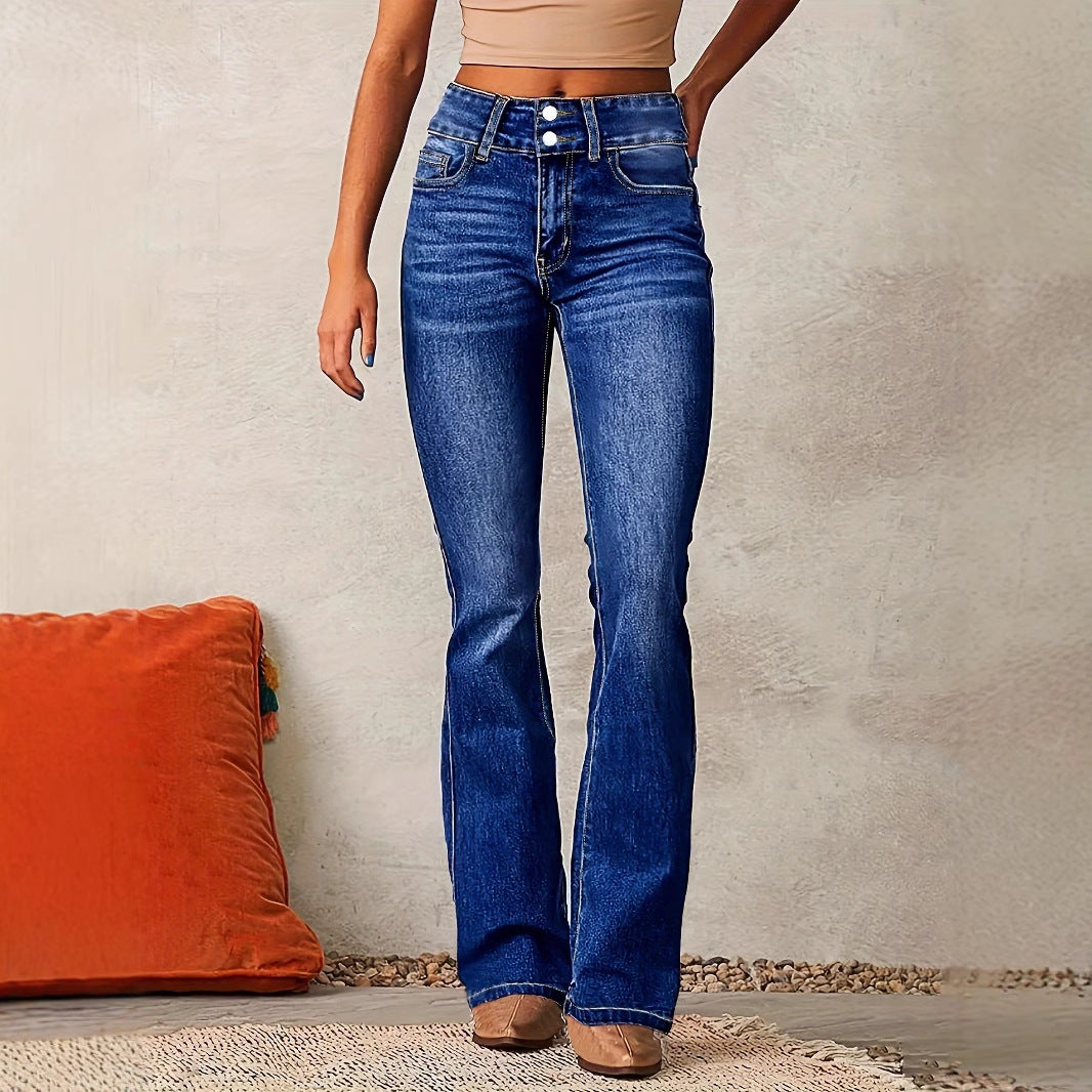 Aurélie Dubois | High-Waisted Flare Jeans With Retro Fit