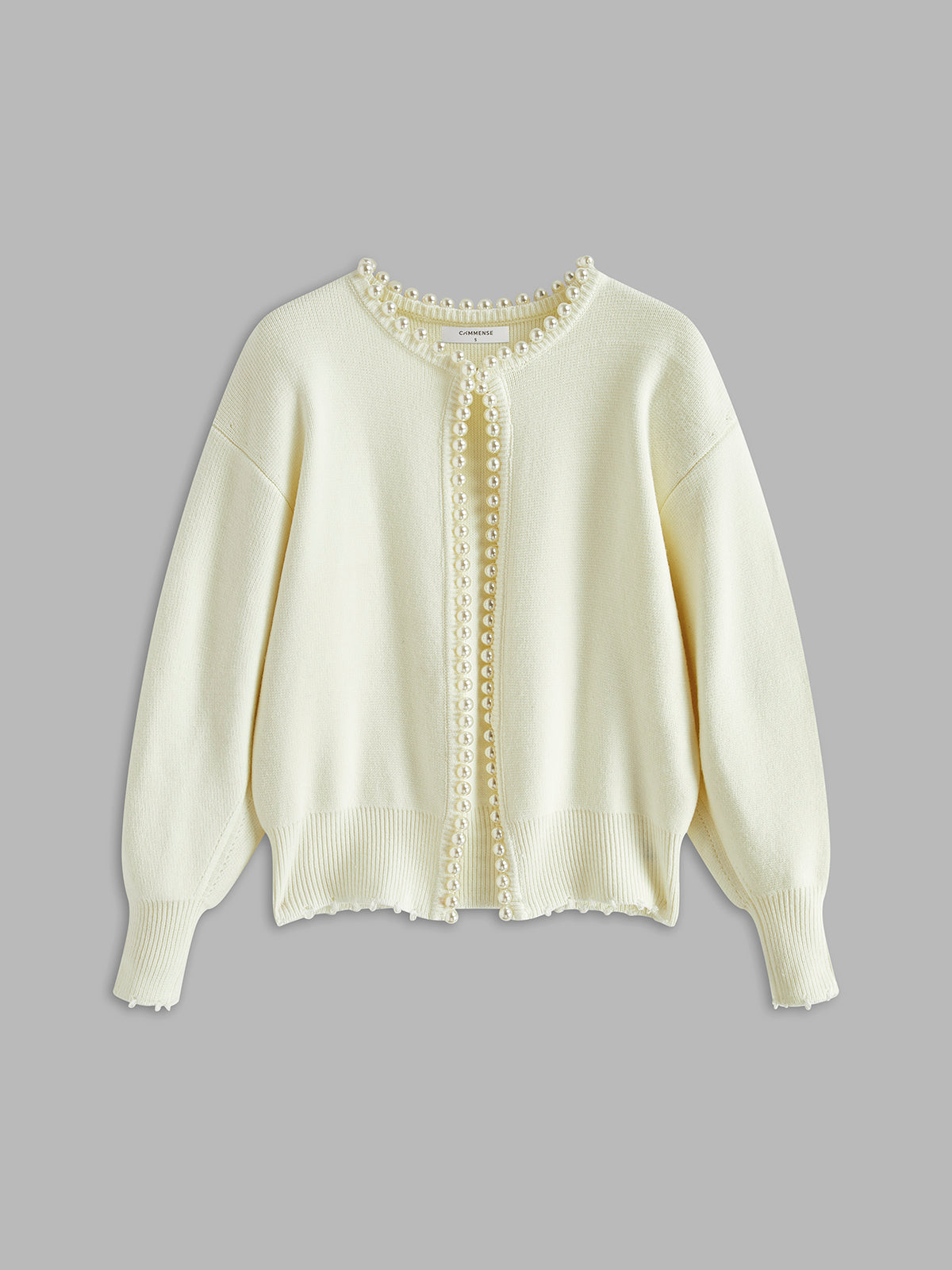 Sophie Delacroix | Pearl Trim Knit Cardigan For Women