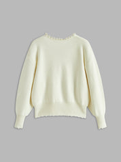 Sophie Delacroix | Pearl Trim Knit Cardigan For Women