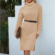 Amelie Laurent | Elegant Knit Mini Dress For Women