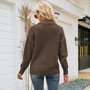 Elena Rossi | Half-Zip Knit Sweater With Casual Luxe Comfort For Women