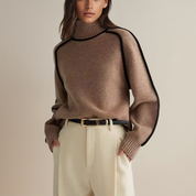 Camille Laurent | Luxury Turtleneck Knit Sweater For Women