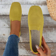 Sofia Bellini | Breathable Knit Slip-On Flats For Women